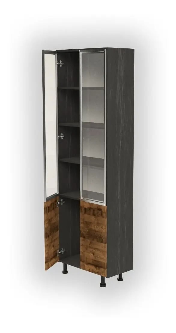 Despensero 180 x 60 vidriado con ALUMINIO