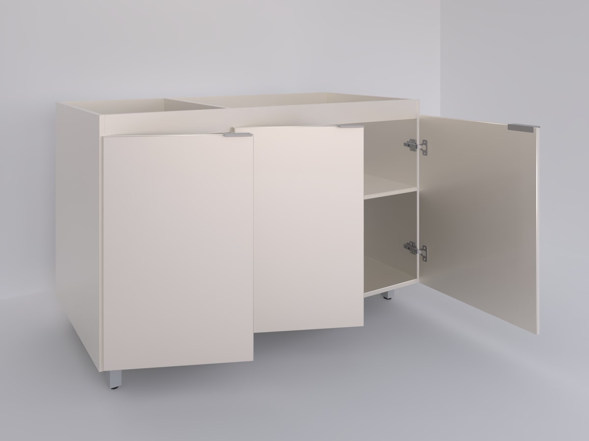 Bajo mesada 1,40 tres puertas