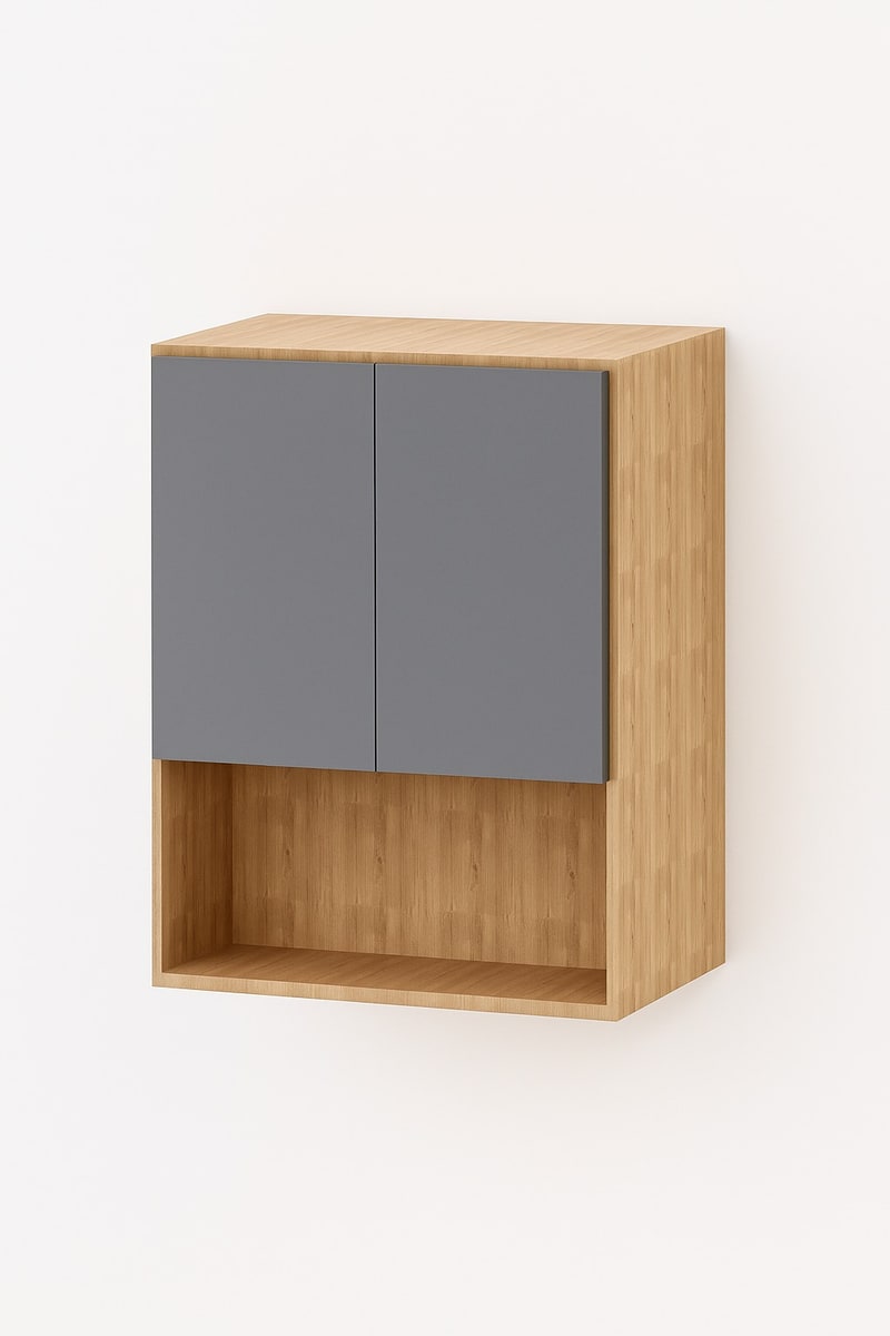 Alacena 50cm – Gris basalto y Paraíso