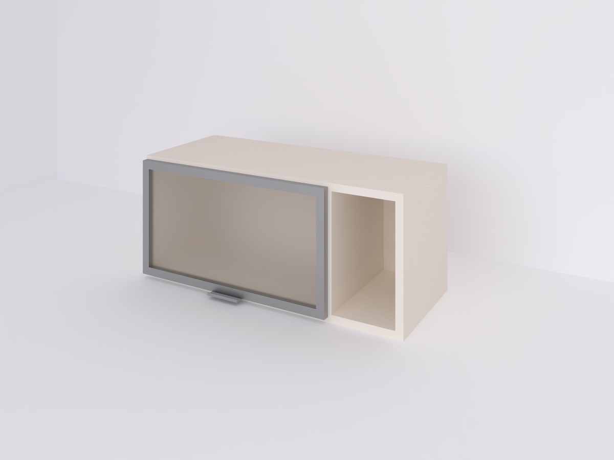 Alacena 70 x 30 ALUMINIO con hueco