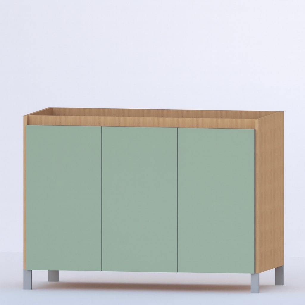 Bajo mesada 1,20 tres puertas- Jade y Paraíso