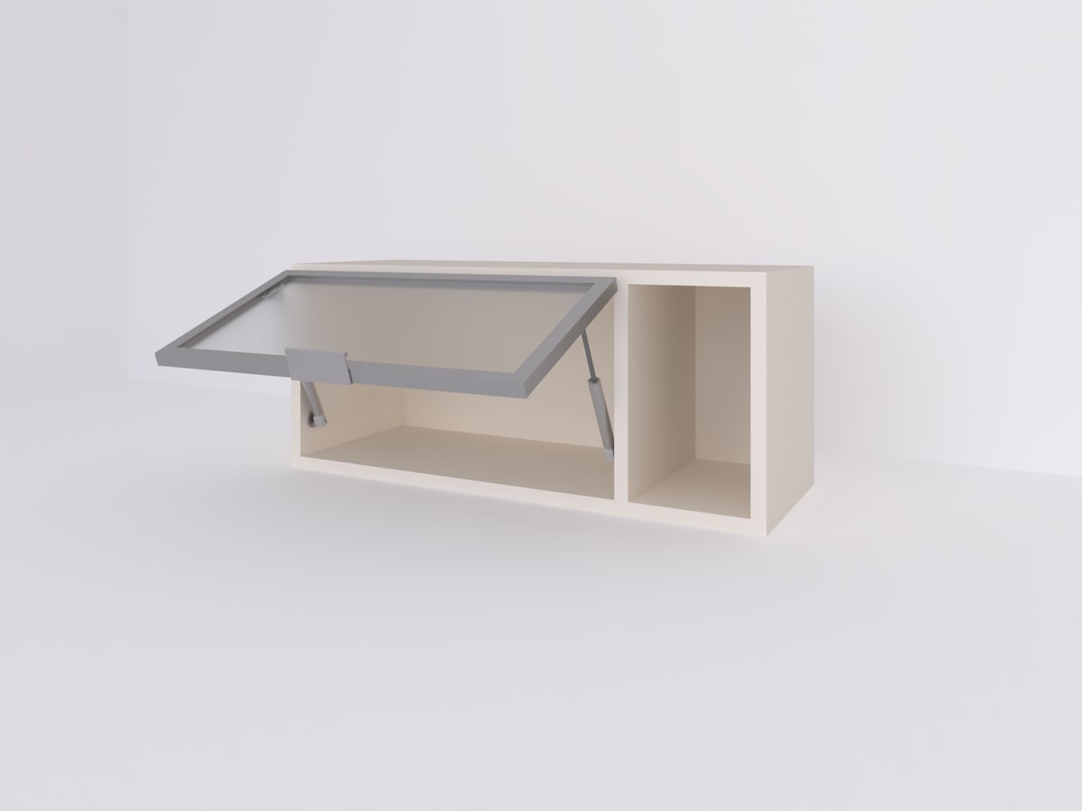 Alacena 70 x 30 ALUMINIO con hueco