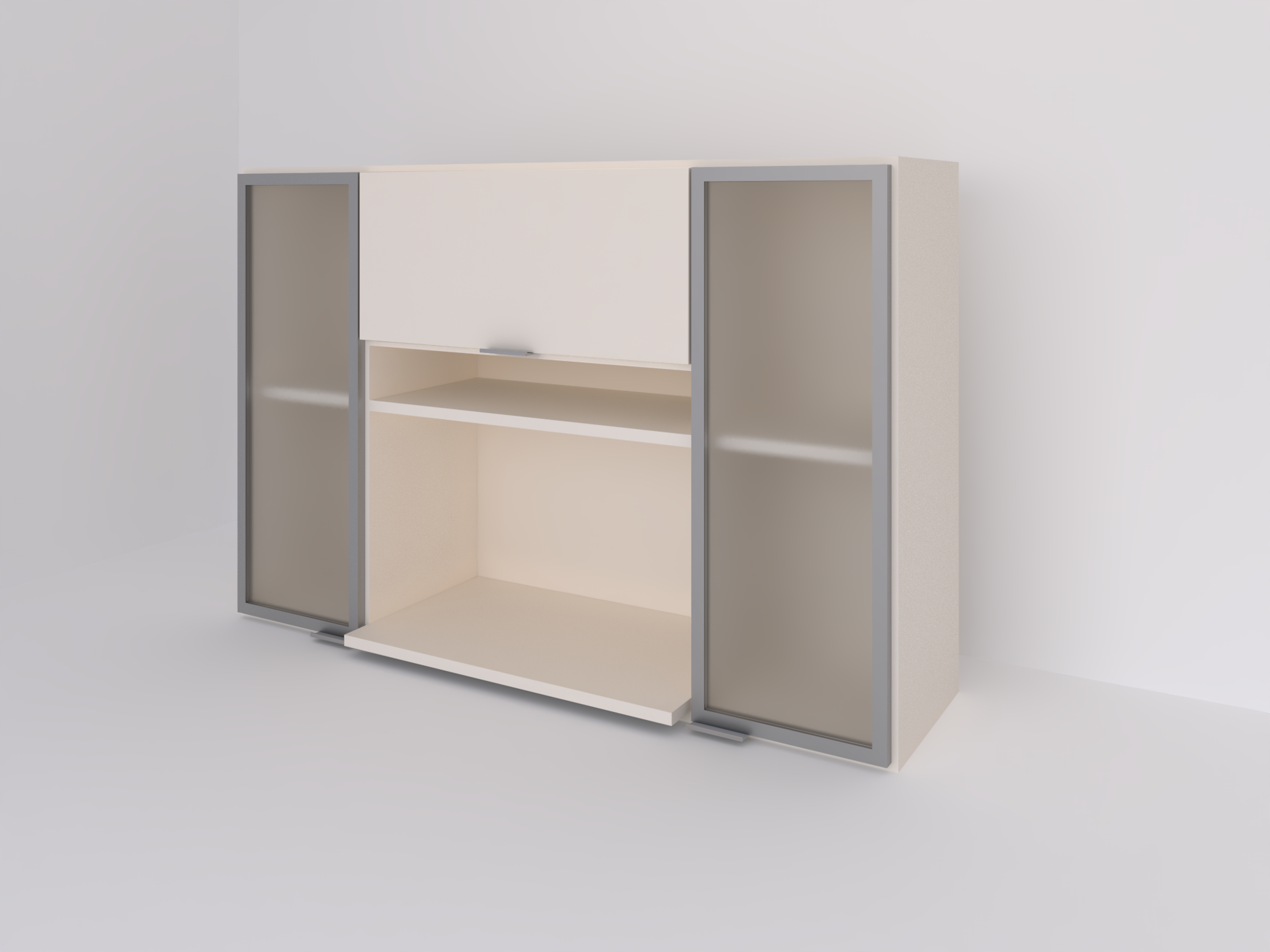 120 ancho x 80 alto (dos verticales aluminio. Hacer la puerta de arriba blanca) CERRAO